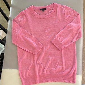 J. Crew Vibrant Pink merino wool Top. Size M